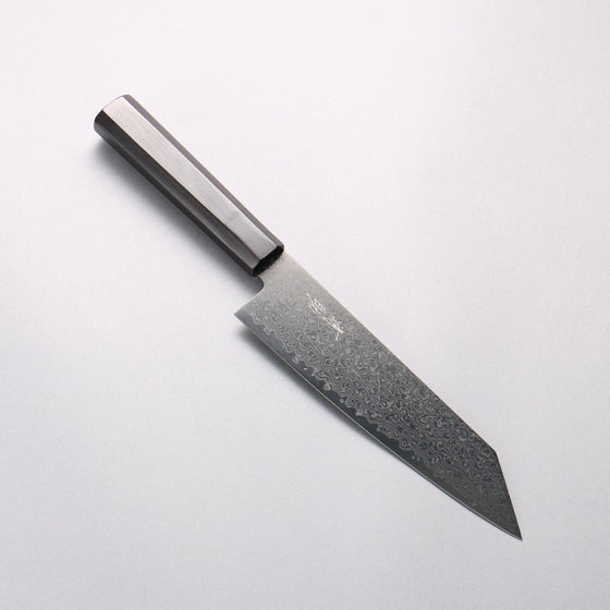 Seisuke Dark Horse SG2 Black Damascus Kiritsuke Santoku 180mm Black Pakka wood Handle - Seisuke Knife