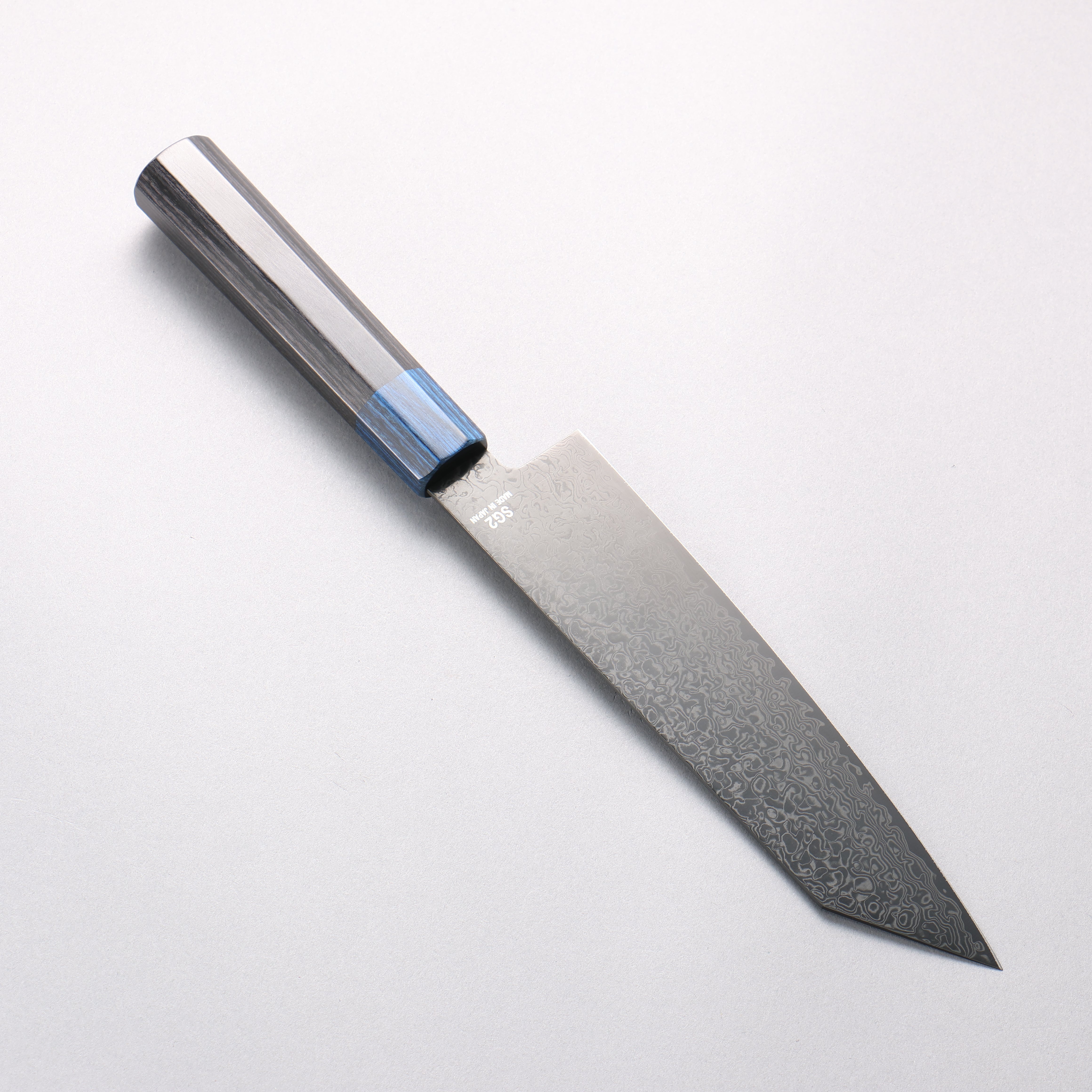 Higuchi SG2 Black Damascus Kiritsuke Santoku 180mm Black Pakka wood Handle - Seisuke Knife