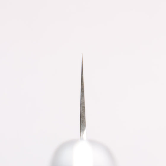 Higuchi VG10 Hammered Damascus Santoku 180mm Blue Pakka wood Handle - Seisuke Knife