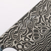Yoshimi Kato SG2 Black Damascus Nakiri 165mm Ebony (ferrule: Blue Marble Resin) Handle - Seisuke Knife - Slide 3