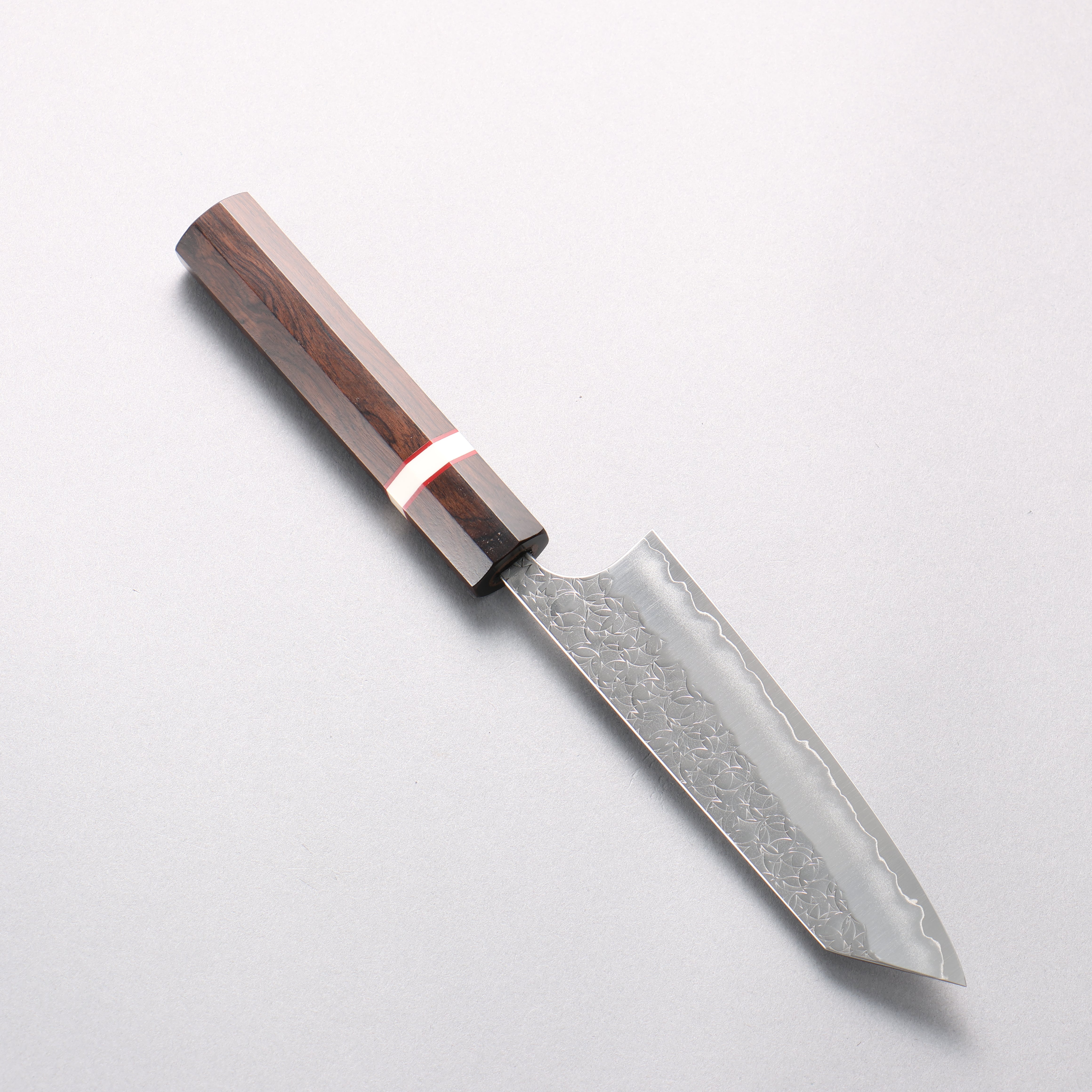 Yoshimi Kato Minamo SG2 Hammered Small Bunka 130mm Ebony Wood(With White Ring) Handle - Seisuke Knife