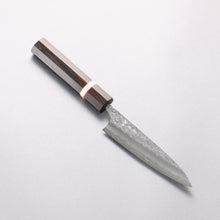  Yoshimi Kato Minamo SG2 Hammered Petty-Utility 120mm Ebony Wood(With White Ring) Handle - Seisuke Knife