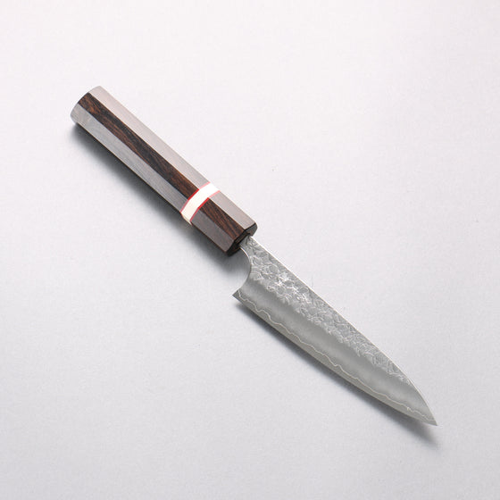 Yoshimi Kato Minamo SG2 Hammered Petty-Utility 120mm Ebony Wood(With White Ring) Handle - Seisuke Knife