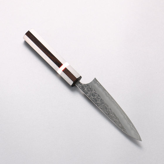 Yoshimi Kato Minamo SG2 Hammered Petty-Utility 120mm Ebony Wood(With White Ring) Handle - Seisuke Knife
