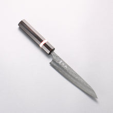  Yoshimi Kato Minamo SG2 Hammered Petty-Utility 150mm Ebony Wood(With White Ring) Handle - Seisuke Knife