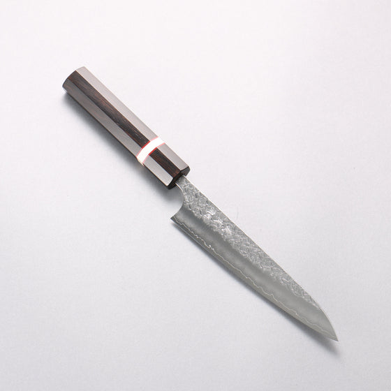 Yoshimi Kato Minamo SG2 Hammered Petty-Utility 150mm Ebony Wood(With White Ring) Handle - Seisuke Knife