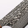 Yoshimi Kato SG2 Black Damascus Gyuto 210mm Olive Tree and Blue Resin Handle - Seisuke Knife - Slide 3