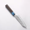 Yoshimi Kato Hyo SG2 Hammered Small Bunka 130mm Ebony (ferrule: Blue Marble Resin) Handle - Seisuke Knife - Slide 2
