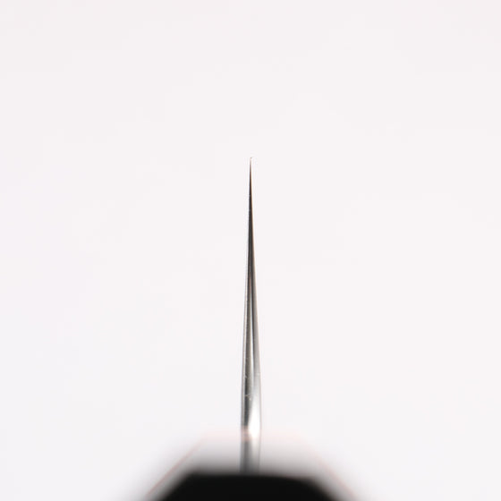 Yoshimi Kato Blue Super Nashiji Hammered (V) Bunka 170mm Ebony Wood(With White Ring) Handle - Seisuke Knife