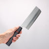 Yoshimi Kato Minamo SG2 Hammered Nakiri 165mm Blue Stabilized Wood (With Red Ring) Handle - Seisuke Knife - Slide 4