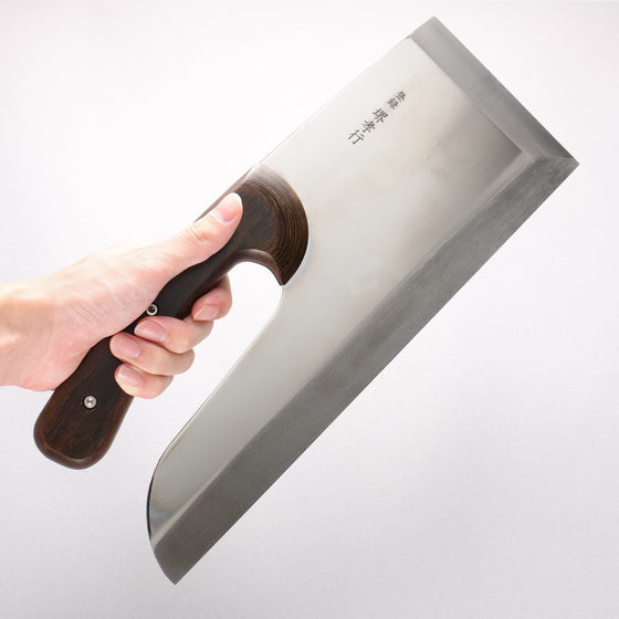 Sakai Takayuki Molybdenum Steel Mirrored Soba knife Japanese Chef Knife 330mm with Drop Handle - Seisuke Knife