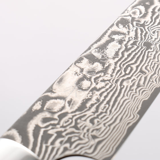 Takeshi Saji SG2 Diamond Finish Damascus Petty-Utility 150mm Blue Turquoise Handle - Seisuke Knife