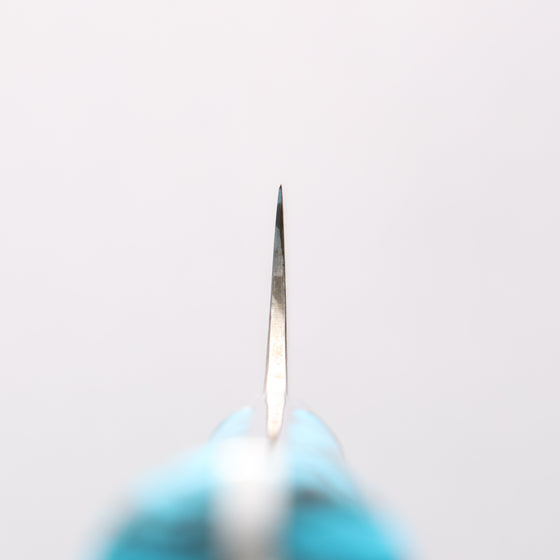 Takeshi Saji SG2 Diamond Finish Damascus Petty-Utility 150mm Blue Turquoise Handle - Seisuke Knife