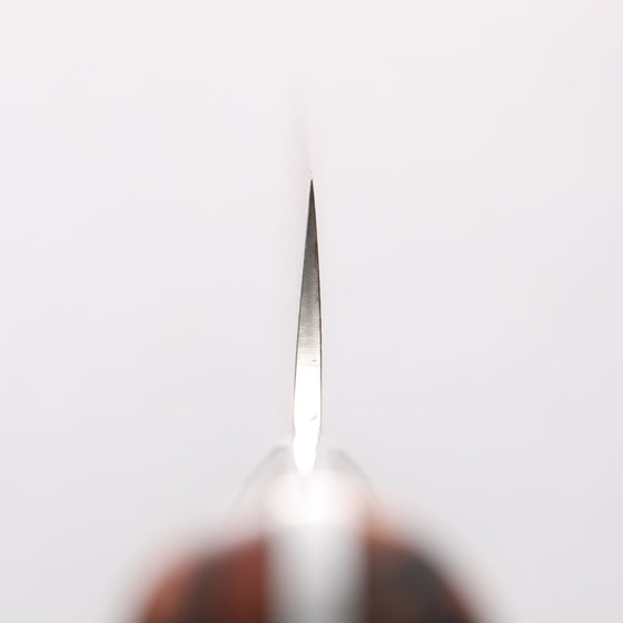 Takeshi Saji SG2 Black Damascus Sakimaru Sujihiki 240mm Black Gold Acrylic Handle - Seisuke Knife