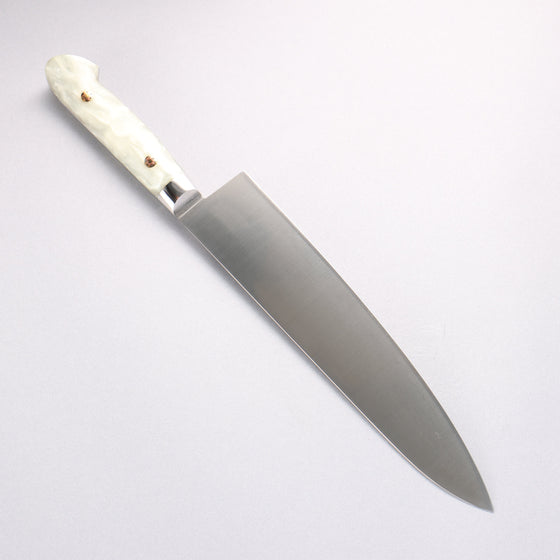 Sakai Takayuki Grand Chef SP Uddeholm Swedish stain-resistant steel Gyuto Salmon 240mm SP Type III (Pearl) Handle - Seisuke Knife
