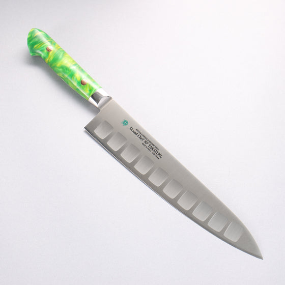 Sakai Takayuki Grand Chef SP Uddeholm Swedish stain-resistant steel Gyuto Salmon 240mm SP Type III (Jungle) Handle - Seisuke Knife