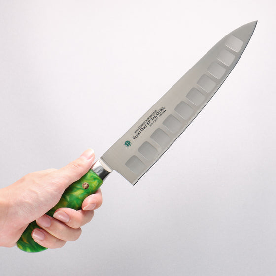 Sakai Takayuki Grand Chef SP Uddeholm Swedish stain-resistant steel Gyuto Salmon 240mm SP Type III (Jungle) Handle - Seisuke Knife