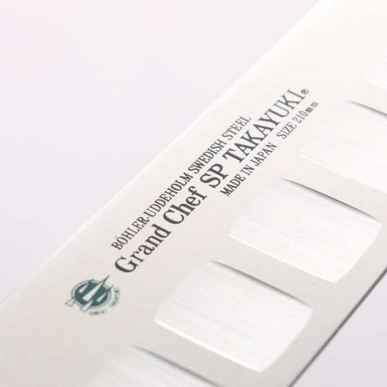 Sakai Takayuki Grand Chef SP Uddeholm Swedish stain-resistant steel Gyuto Salmon 210mm SP Type III (Galaxy) Handle - Seisuke Knife