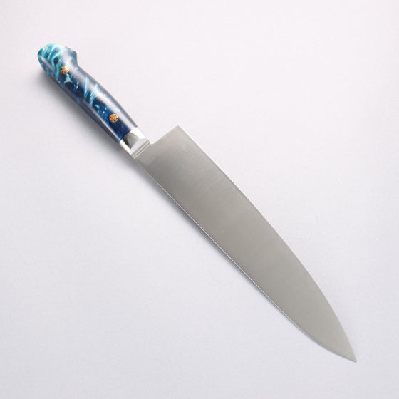 Sakai Takayuki Grand Chef SP Uddeholm Swedish stain-resistant steel Gyuto Salmon 240mm SP Type III (Ocean) Handle - Seisuke Knife