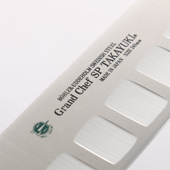 Sakai Takayuki Grand Chef SP Uddeholm Swedish stain-resistant steel Gyuto Salmon 240mm SP Type III (Galaxy) Handle - Seisuke Knife