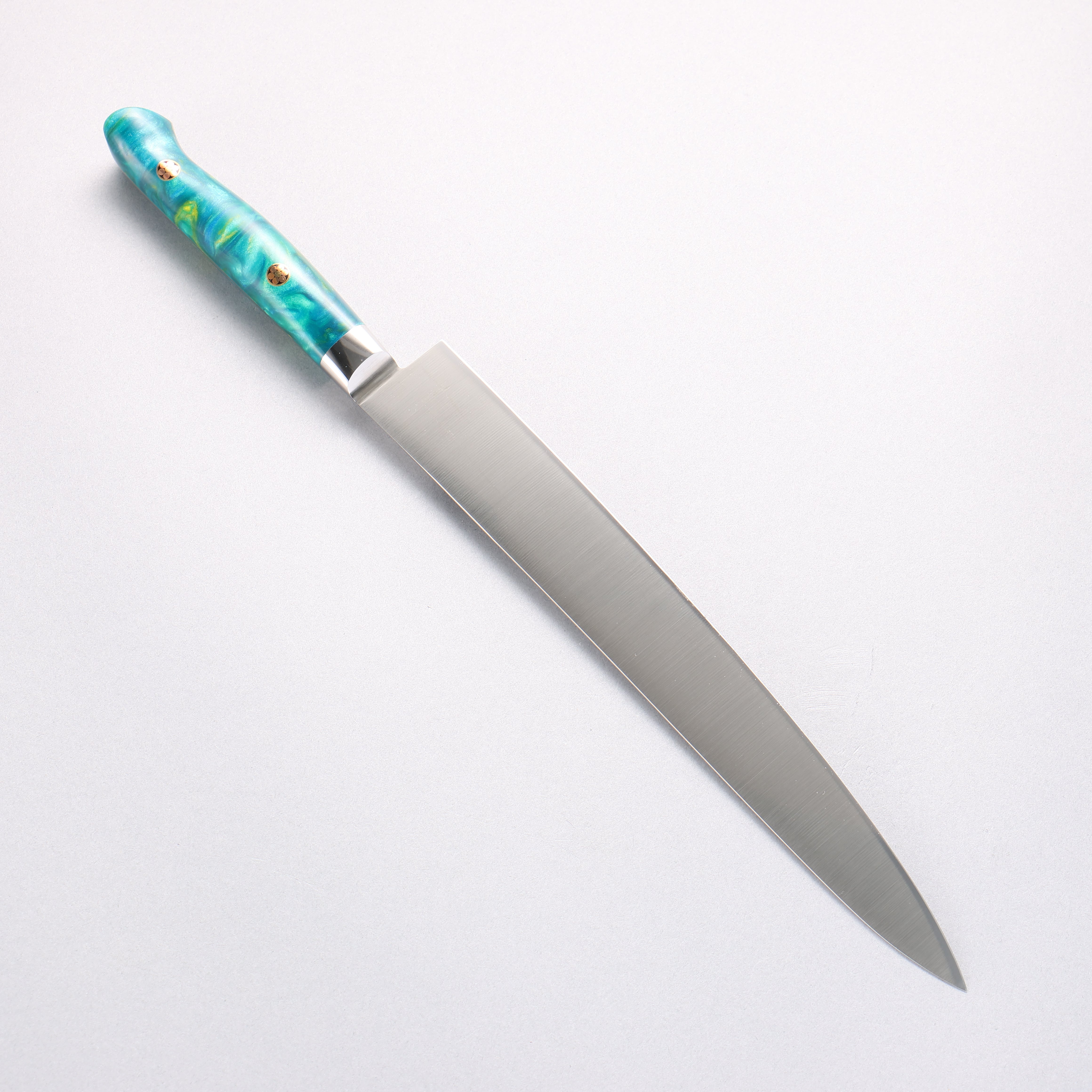 Sakai Takayuki Grand Chef SP Uddeholm Swedish stain-resistant steel Sujihiki Salmon 240mm SP Type III (Jungle) Handle - Seisuke Knife