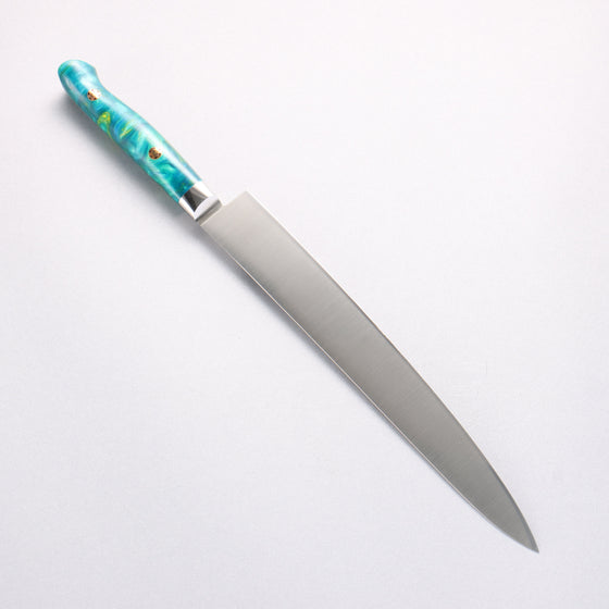 Sakai Takayuki Grand Chef SP Uddeholm Swedish stain-resistant steel Sujihiki Salmon 240mm SP Type III (Jungle) Handle - Seisuke Knife