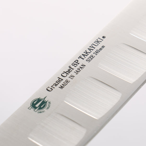 Sakai Takayuki Grand Chef SP Uddeholm Swedish stain-resistant steel Sujihiki Salmon 240mm SP Type III (Jungle) Handle - Seisuke Knife