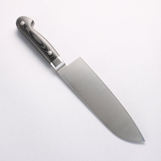 Sakai Takayuki Grand Chef Grand Chef Swedish Steel-stn Santoku 180mm Black Micarta Handle - Seisuke Knife