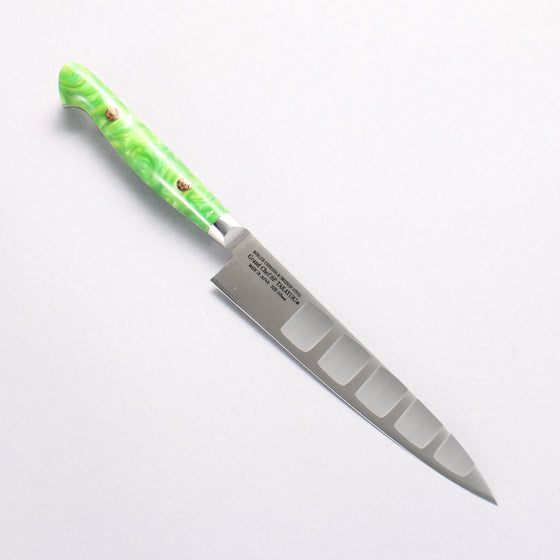 Sakai Takayuki Grand Chef SP Uddeholm Swedish stain-resistant steel Petty-Utility Salmon 150mm SP Type III (Jungle) Handle - Seisuke Knife