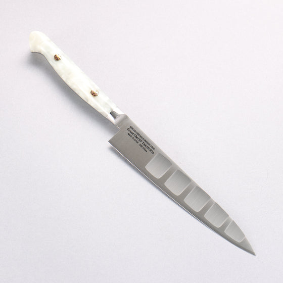 Sakai Takayuki Grand Chef SP Uddeholm Swedish stain-resistant steel Petty-Utility Salmon 150mm SP Type III (Pearl) Handle - Seisuke Knife