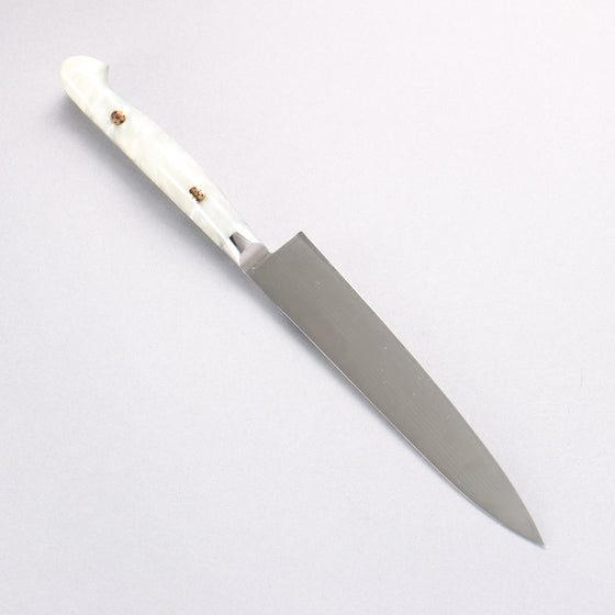 Sakai Takayuki Grand Chef SP Uddeholm Swedish stain-resistant steel Petty-Utility Salmon 150mm SP Type III (Pearl) Handle - Seisuke Knife