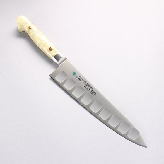 Sakai Takayuki Grand Chef SP Uddeholm Swedish stain-resistant steel Gyuto Salmon 210mm SP Type III (Pearl) Handle - Seisuke Knife