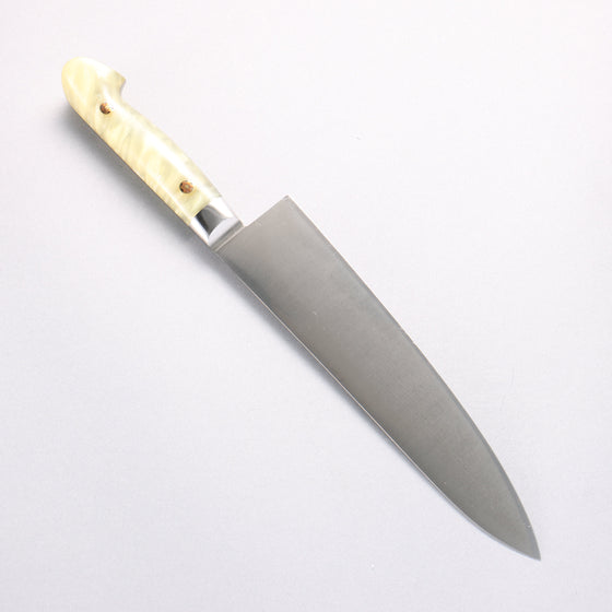 Sakai Takayuki Grand Chef SP Uddeholm Swedish stain-resistant steel Gyuto Salmon 210mm SP Type III (Pearl) Handle - Seisuke Knife