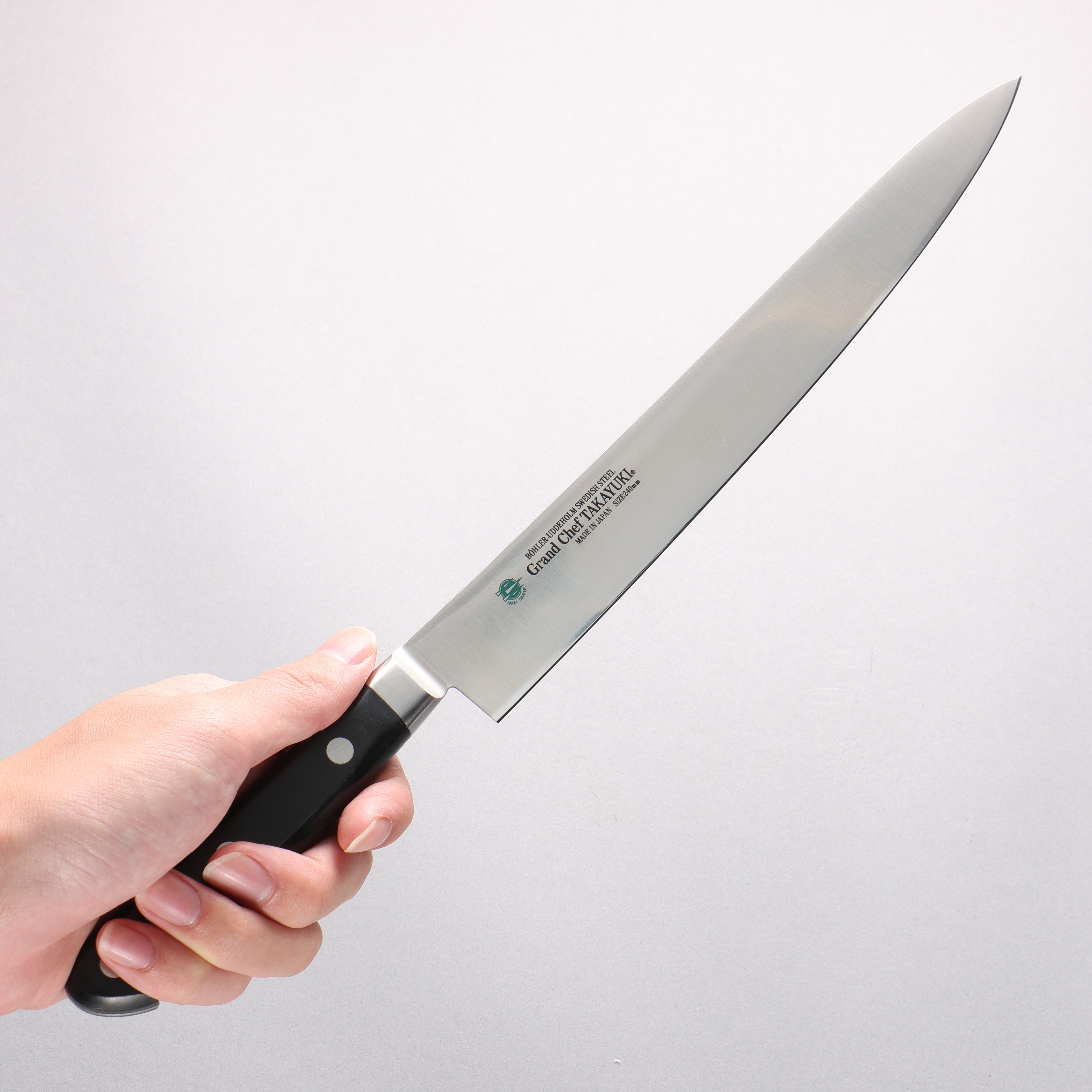 Sakai Takayuki Grand Chef Swedish Steel-stn Sujihiki 240mm - Seisuke Knife