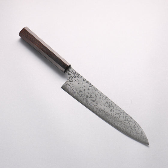 Makoto Kurosaki VG7 Damascus Gyuto 210mm Ebony Wood Handle - Seisuke Knife