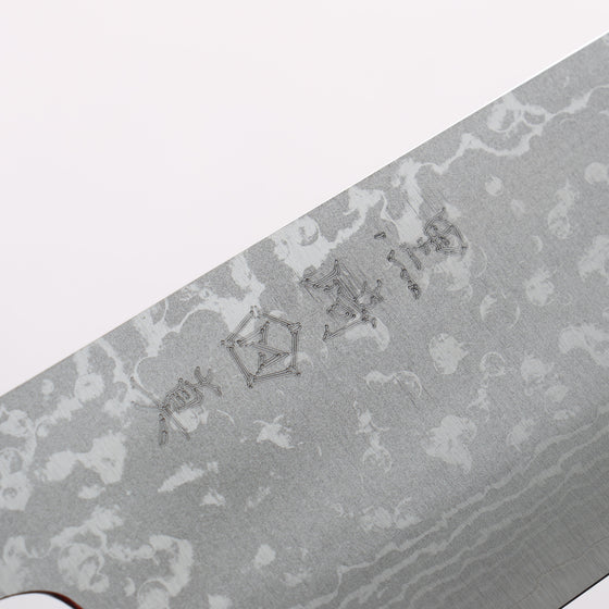 Makoto Kurosaki VG7 Damascus Gyuto 210mm Ebony Wood Handle - Seisuke Knife