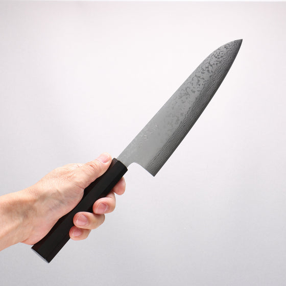 Makoto Kurosaki VG7 Damascus Gyuto 210mm Ebony Wood Handle - Seisuke Knife