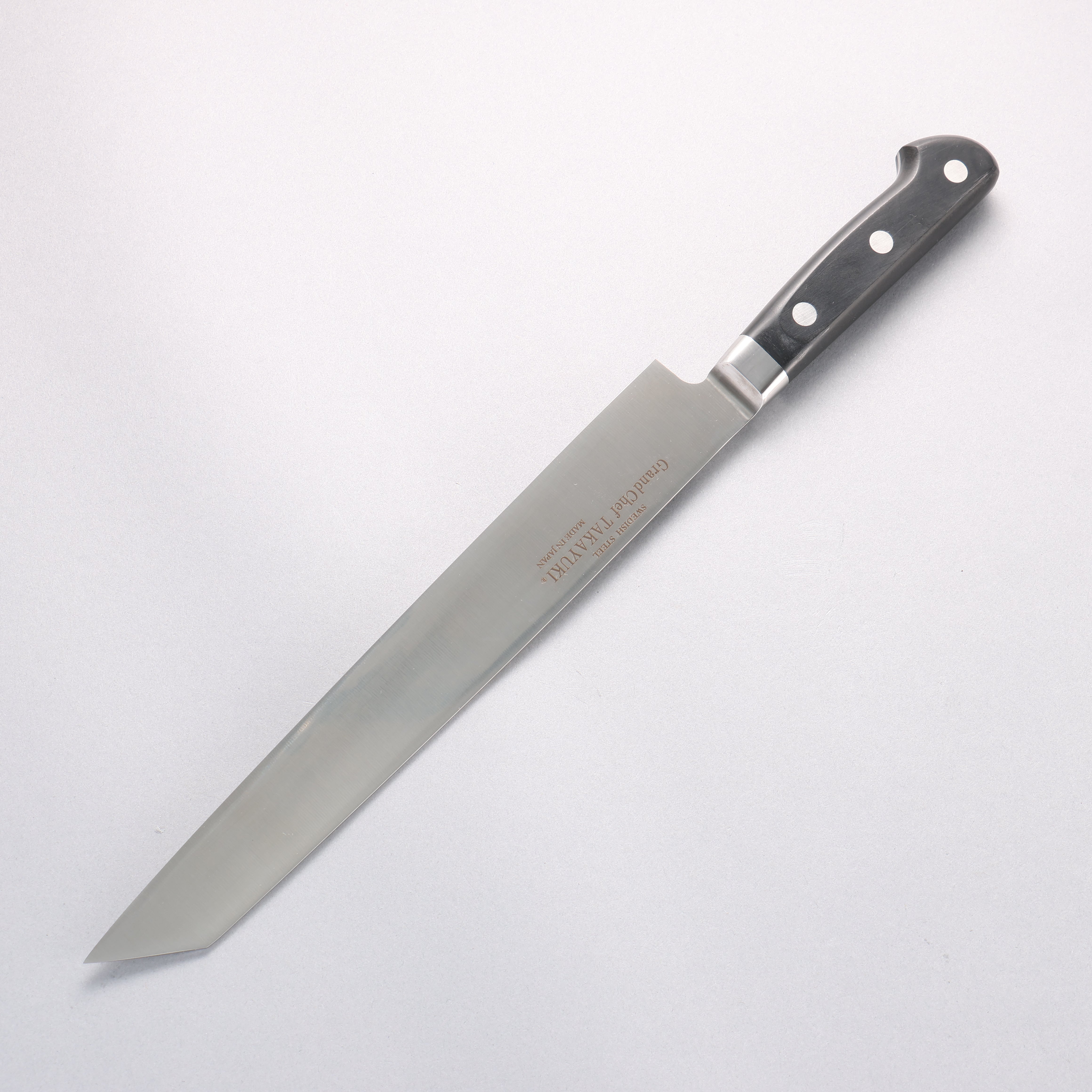 Sakai Takayuki Grand Chef [Left Handed] Swedish Steel-stn Kiritsuke Yanagiba 260mm with Sheath - Seisuke Knife