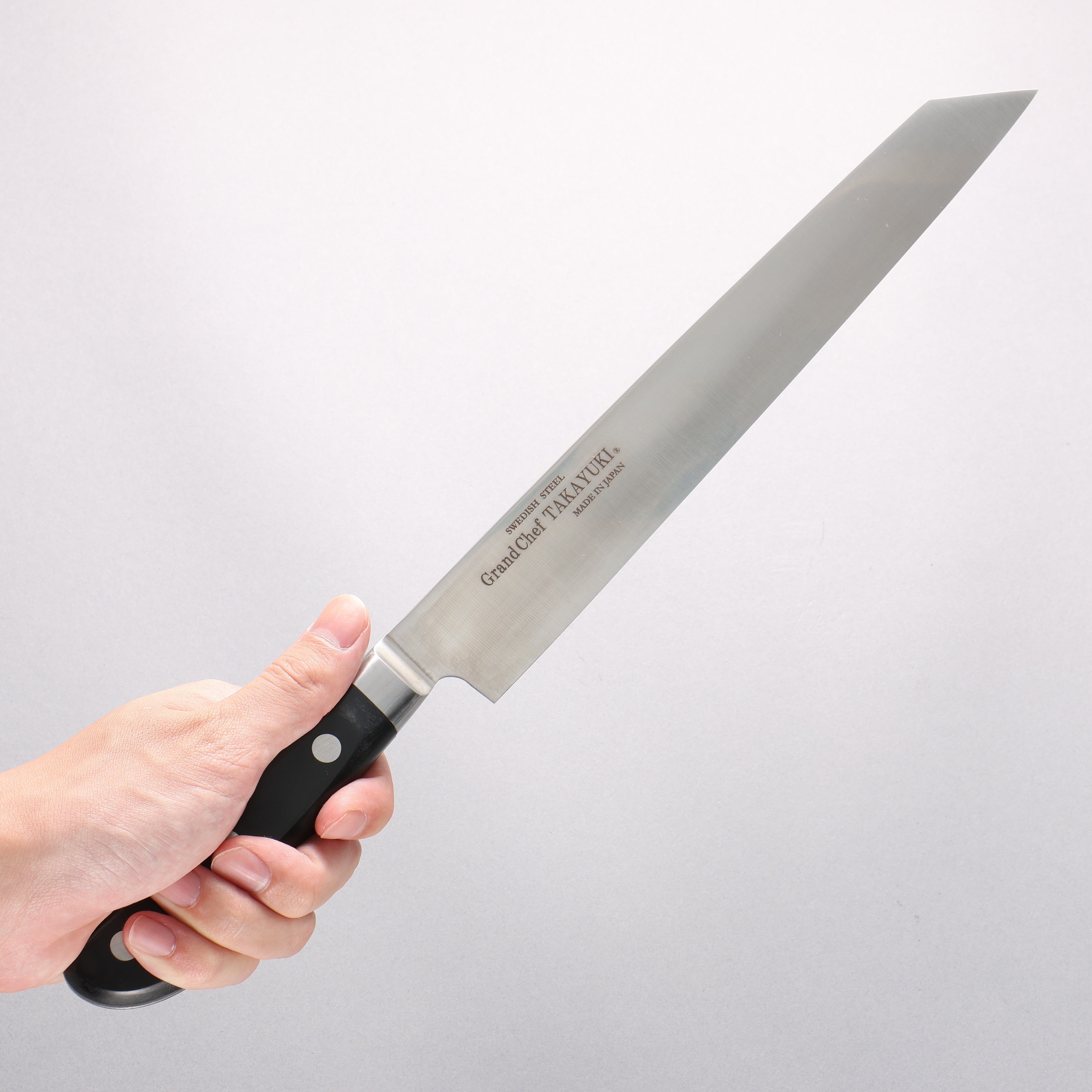 Sakai Takayuki Grand Chef [Left Handed] Swedish Steel-stn Kiritsuke Yanagiba 260mm with Sheath - Seisuke Knife