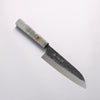 Yu Kurosaki Juhyo V-Toku2 Hammered Black Finished Santoku 170mm Stabilized wood (With Acrylic Ring) Handle - Seisuke Knife - Slide 1