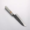Yu Kurosaki Juhyo V-Toku2 Hammered Black Finished Santoku 170mm Stabilized wood (With Acrylic Ring) Handle - Seisuke Knife - Slide 2