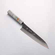  Yu Kurosaki Juhyo V-Toku2 Hammered Black Finished Gyuto 210mm Stabilized wood (With Acrylic Ring) Handle - Seisuke Knife