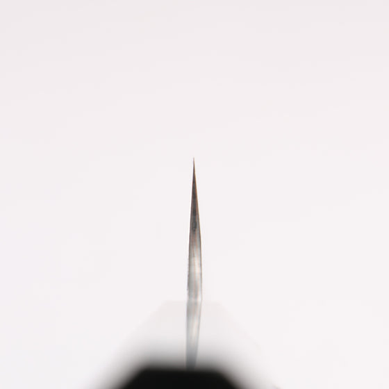 Yu Kurosaki Shizuku V-Toku2 Hammered Black Finished Petty-Utility 150mm Stabilized wood (With Acrylic Ring) Handle - Seisuke Knife