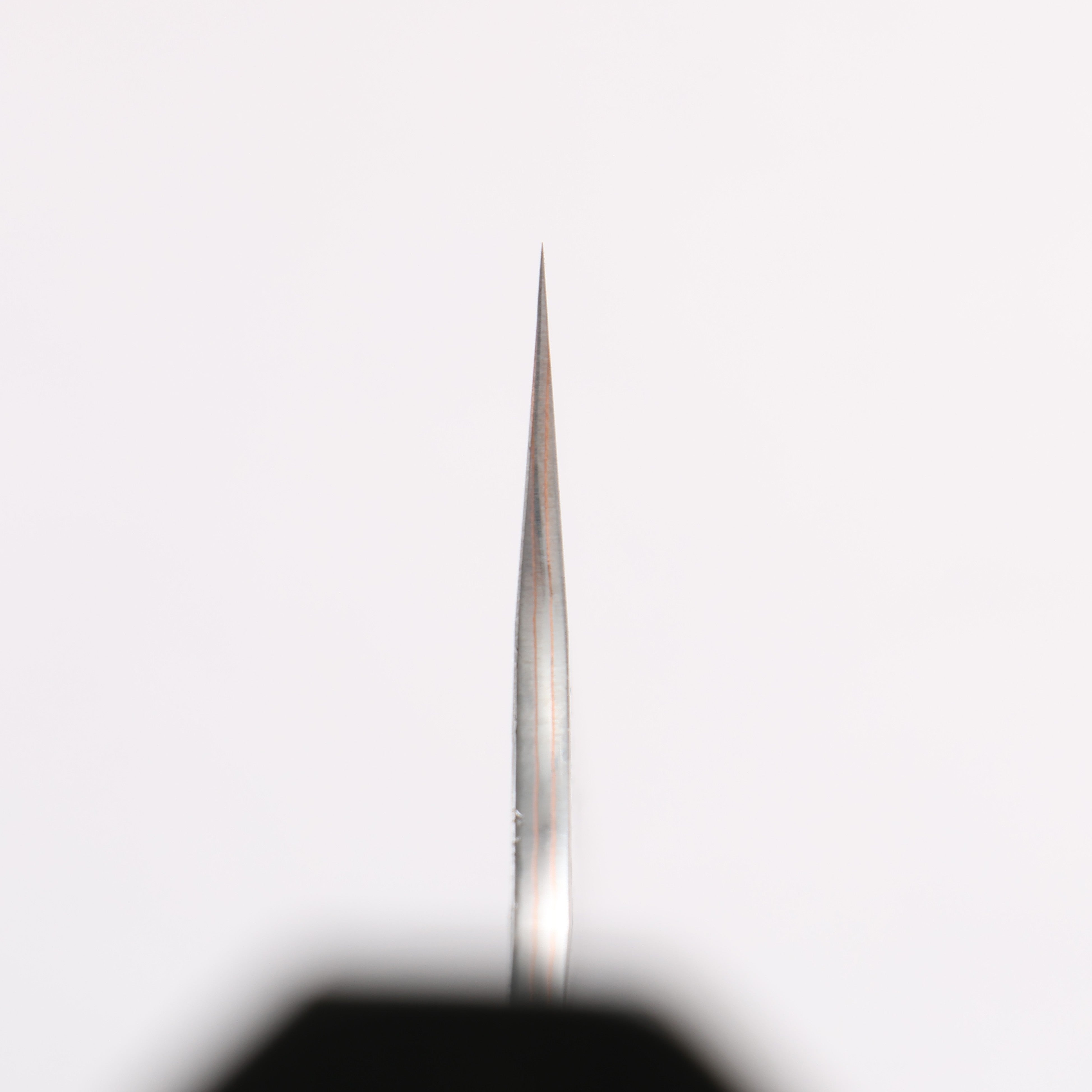 Yu Kurosaki Raijin V-Toku2 Hammered Black Finished Gyuto 210mm Stabilized wood (With Acrylic Ring) Handle - Seisuke Knife