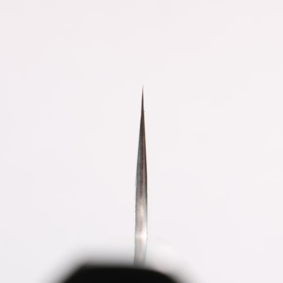 Yu Kurosaki Shizuku V-Toku2 Hammered Black Finished Santoku 170mm Stabilized wood (With Acrylic Ring) Handle - Seisuke Knife