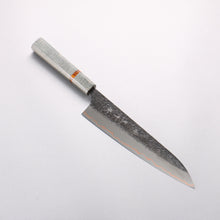  Yu Kurosaki Shizuku V-Toku2 Hammered Black Finished Gyuto 210mm Stabilized wood (With Acrylic Ring) Handle - Seisuke Knife
