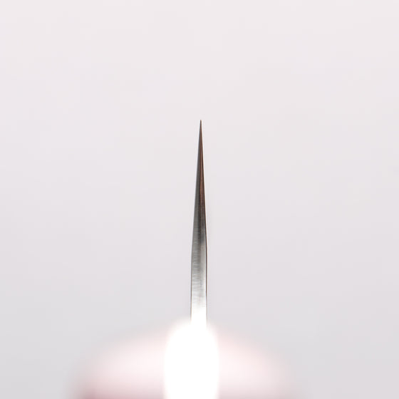 Yu Kurosaki Shizuku SG2 Hammered Damascus Kiritsuke Gyuto 210mm Red and Wood Pattern Acrylic Handle - Seisuke Knife