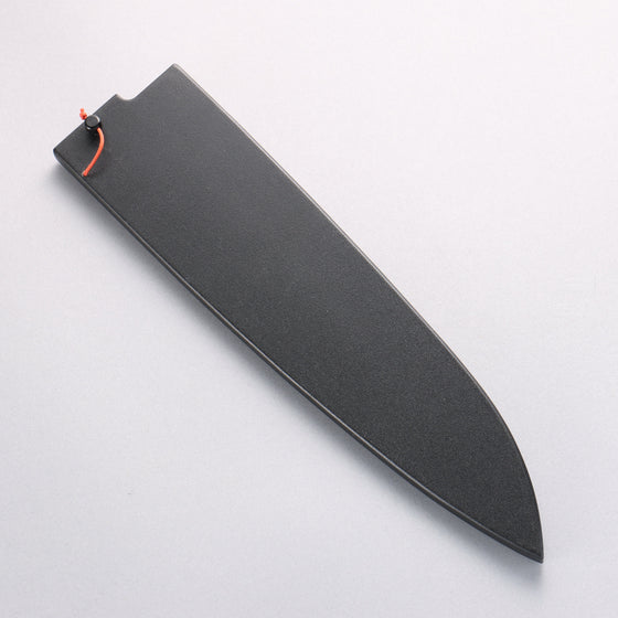 Yu Kurosaki Shizuku SG2 Hammered Damascus Kiritsuke Gyuto 240mm Red and Wood Pattern Acrylic Handle with Sheath - Seisuke Knife