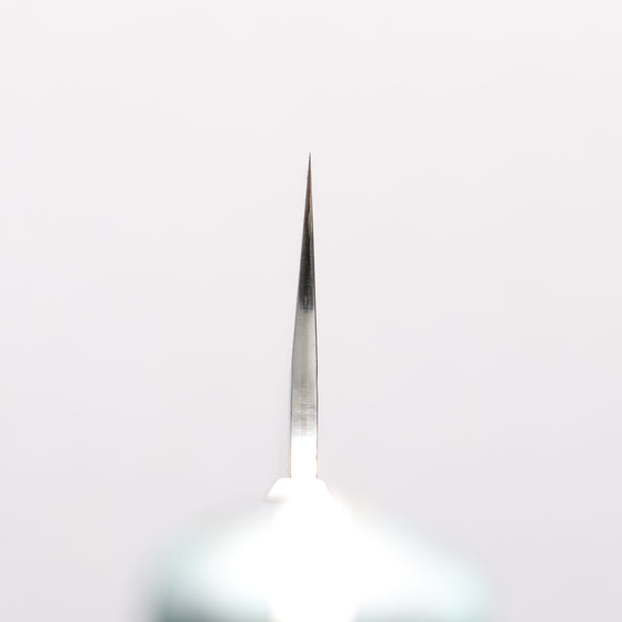 Yu Kurosaki Fujin SG2 Hammered Damascus Kiritsuke Gyuto 180mm Green and Wood Pattern Acrylic Handle - Seisuke Knife