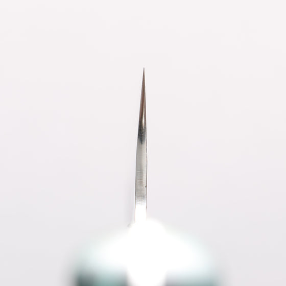 Yu Kurosaki Fujin SG2 Hammered Damascus Kiritsuke Gyuto 210mm Green and Wood Pattern Acrylic Handle - Seisuke Knife